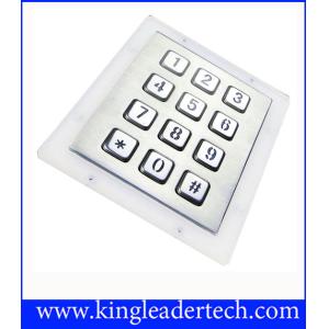 Panel Mount Numeric Backlit Metal Keypad With 12 Illuminated Keys For Access
