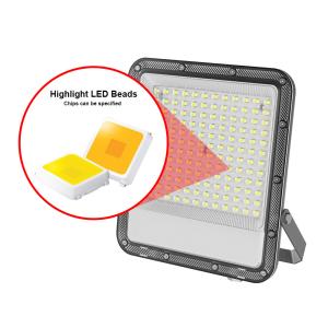 100W 10,000LM LED Flood Light with Precision Lens - Super Bright Spotlight,Gray