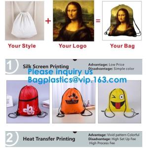 Custom Drawstring Bag/ Promotional drawstring backpack/Polyester Drawstring Bag