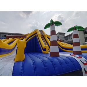 PVC Outdoor Inflatable Amusement Park With Slides Commercial Bouncer Castle