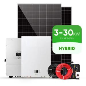 Solar Panel System Kit 5kw 10kw 15kw 20kw Hybrid System With Rechargeable