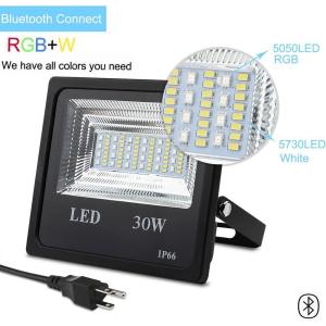 Ip66 Waterproof 100 Watt RGB LED Flood Light App Control Outdoor Led Security