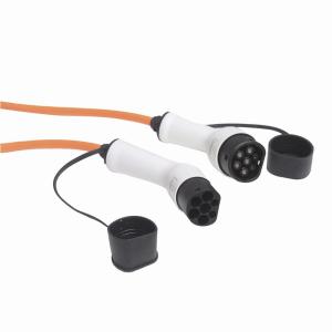 Orange IEC 62196-2 Plug Type 2 To Type 2 EV Cable 5m 7.5m