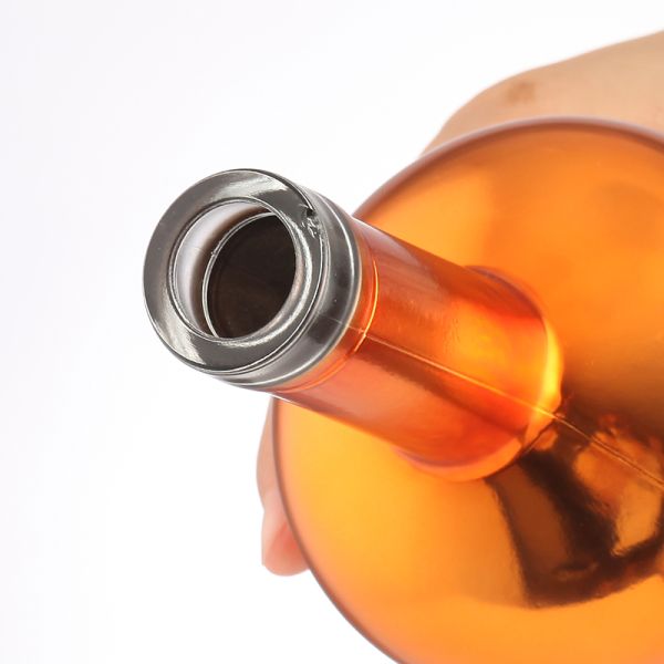 Flint Colorful Electroplated Glass Tequila Vodka Liquor Bottles in Hot Stamping Style