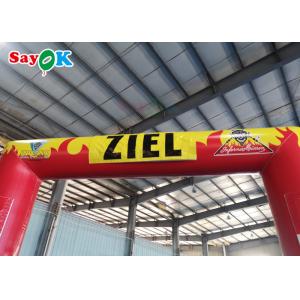 Square PVC Tarp Closed Air Inflatable Arch Custom 4.2x3.6x0.6m