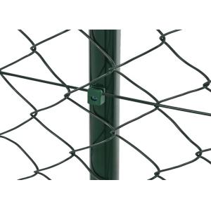 30m Woven Chain Link Mesh Fence / Galvanized Diamond Wire Mesh