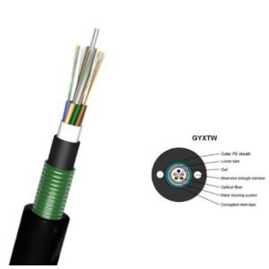 12 Core GYXTW Waterproof Direct Burial Multimode Fiber Optic Cable