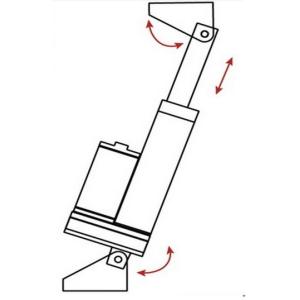 Mini Electric Actuator 12V DC 8 Inch Linear Actuator With Potentiometer 110 Lbs