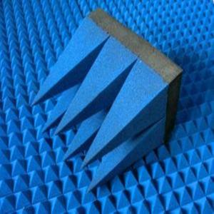 Polyurethane Magnetic RF Pyramid Absorber Foam Sheet Composite Electromagnetic