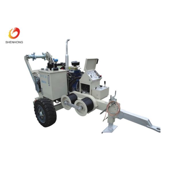 Stringing Equipment 30KN Hydraulic Cable Puller With Diesel Engine For OPGW