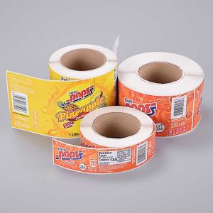 Private LOGO Adhesive Direct Thermal Paper Custom Printing Stickers