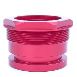 Certified RoHS Red Anodized Hydraulic Parts for ODM Applications