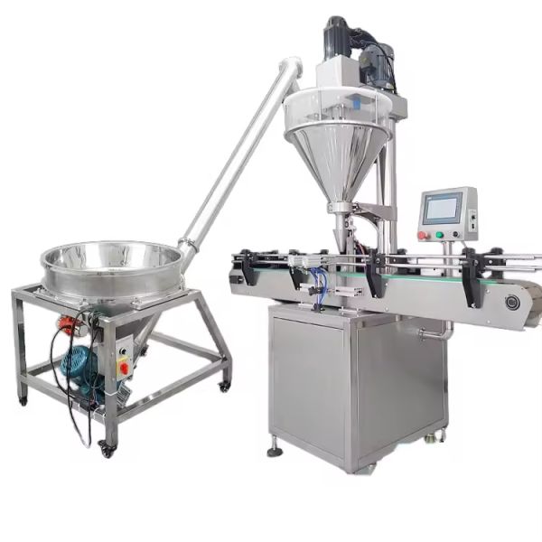 Fully Automatic Single Head Auger Filling Machine for Cosmetics Spices Soybean