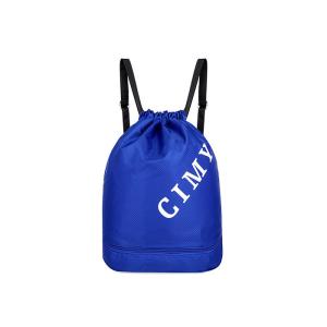 Customized Drawstring Beach Bag , Drawstring Swim Bag With Wet Dry Separation