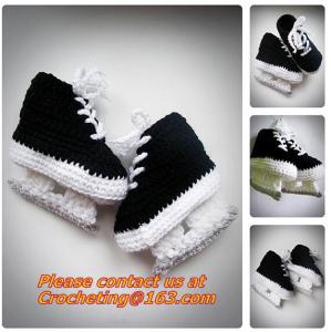 Wholesale Baby Shoes Infants Crochet Knit Fleece Boots Toddler Girl Boy Wool Snow Crib Shoes Winter Booties from china suppliers