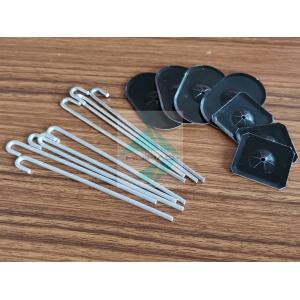 Square Self Locking Washer Solar Panel Bird Mesh Clips Matching J Nails