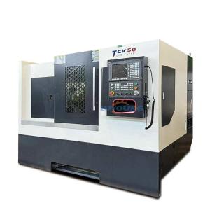 Cnc Lathe Slant Bed TCk50 Hydraulic Chuck Tailstock Hydraulic Turret