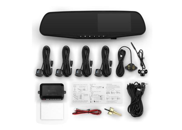 Quality 4.3" TFT LCD Screen Dual Record Parking Sensor DVR with Tracking Line and Voice Warning & Image Displaying 140 angle for sale