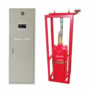 Red NOVEC1230 Fire Suppression System for Ambient Temperature 0-50C with Online