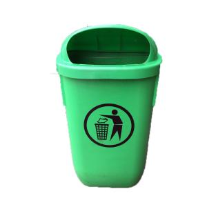 50L plastic waste bin home and outside used garbage containers