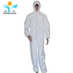 Industry Using Disposable Non Woven Coverall SMS Protective Suit Isolation