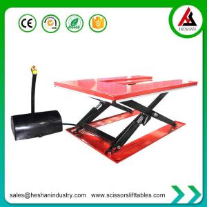 Warehouse Scissor Lift 1 Ton Capacity Material Handling Electric Pallet Lifter