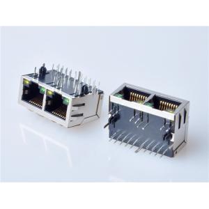 Industrial RJ45 jacks with Integrated Magnetics, with LEDs ，HULYN