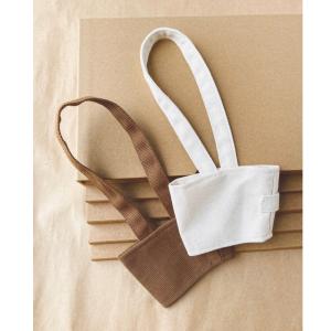 8*6cm Foldable Canvas Coffee Cup Holder With Straw Pockets