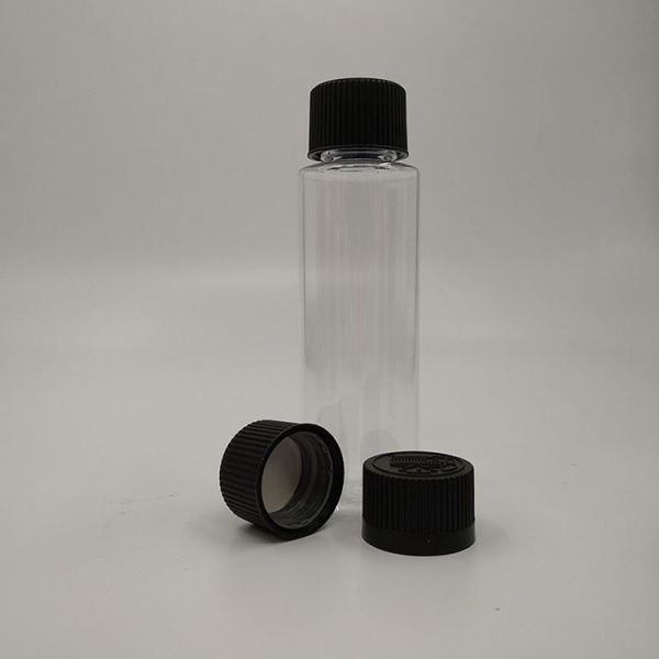 Liquid Screw-on Plastic Bottles With Label Panel Customization