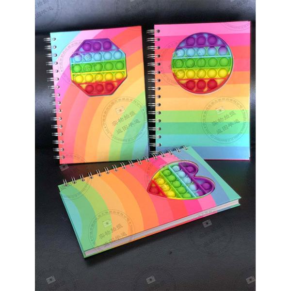 Quality School Office Accessories Hard Cover Spiral Notebook with Durable Silicone Cover for sale
