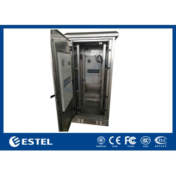 304 Stainless Steel Outdoor Telecom Cabinet ET7585180A-33U With Dual Doors