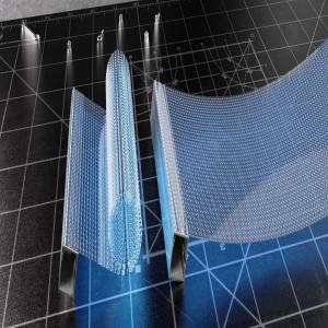 LionLED P8 Indoor Flexible Transparent LED Display For Glass Windows Shop