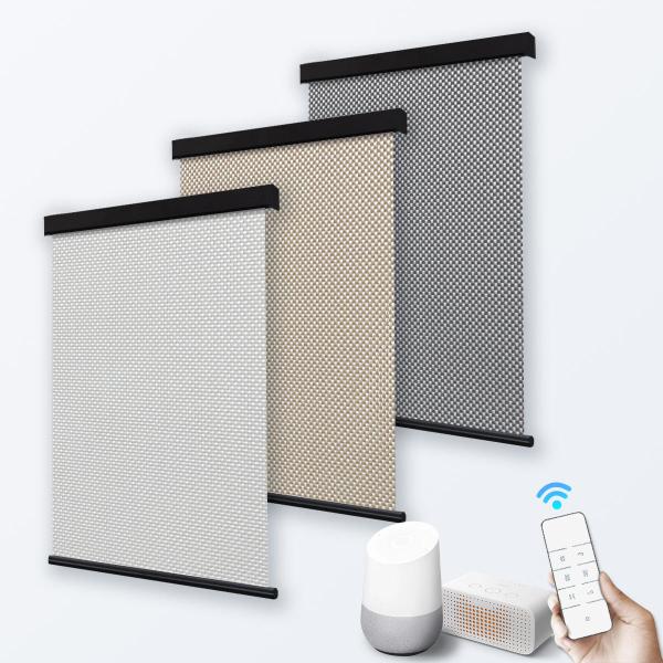 Wholesale 3M Width Blackout Polyester Sunscreen Fabric Roller Shades Anti UV