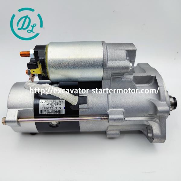 EexcavaStart ISUZU 4LE2 Excavator Starter Motor 24V OEM 8980723151 M008T81571