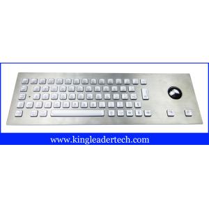 Robust IP65 Illuminated Metal Keyboard Customizable With Trackball
