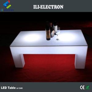4 Legs LED Light Cocktail Table , 16 Colors Changing LED Glow Table Remote