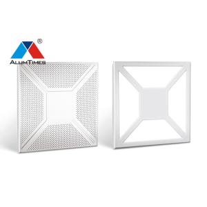 Zero Clearance Perforated Metal Drop Ceiling Tiles Closed Floating