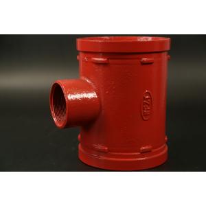 3 Ends Grooved Tee Fittings With Grooved End Connection Epoxy Painting