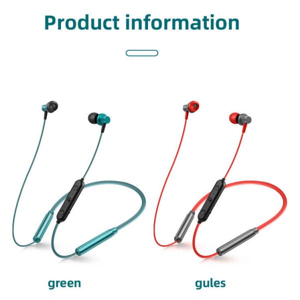 Wireless Bluetooth Neckband Earbuds HD Stereo Sound Noise Canceling Headset