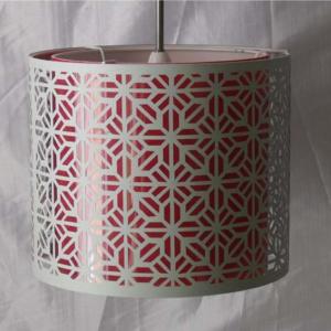 TC Inner Decorative Metal Lamp Shades Geometric Patterns Pierced Double Layer