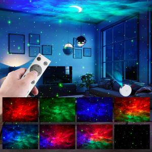 5V 2A Night Light Moon Star Projector Multifunctional With Remote