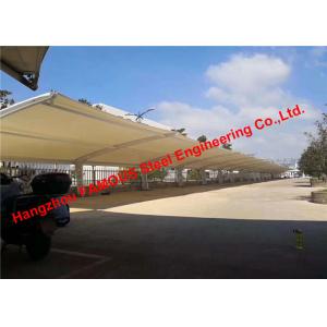 Outdoors Car Parking Sun Shade Steel Frame Shelters Single Slope Carport With