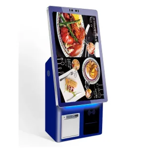 Win7 Multi Installation Capacitive Touch Self Ordering Kiosk With QR Scanner