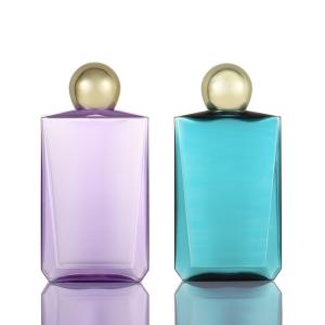 300ml 500ml Colorful Screw Top Perfume Bottle With Gold Cap