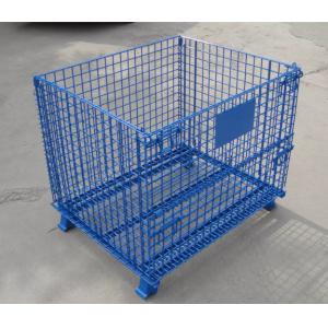 TLWY Be Reused 50*50mm Foldable Wire Mesh Container Cage With Wheel
