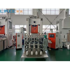 Mitsubishi PLC Aluminium Foil Pot Making Machine In With 80mm Ram Adjustment