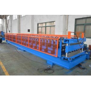 7.5KW Metal Double Layer Roofing Roll Forming Machine PLC Control Slip Roll