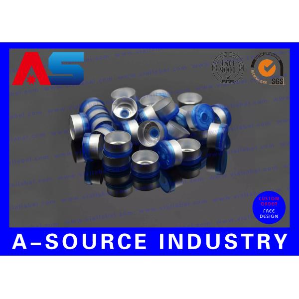 flip off vial caps 10mL Chemistry Pharmaceutical Vials 20mm Blue Flip Top Caps ISO 9001 Approval