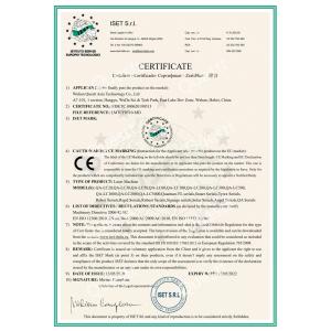 Metal Laser Engraving Machine Water Cooling , High Speed Co2 Laser Etching