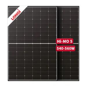 LONGI Solar Panel Hi-MO5 MLR5-72HBD 540-560M Half Cut Mono Technology and